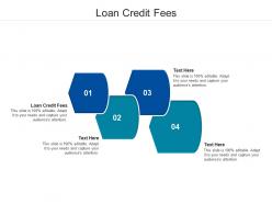 Loan credit fees ppt powerpoint presentation infographic template vector cpb