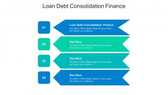 Loan debt consolidation finance ppt powerpoint presentation styles background image cpb