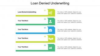 Loan denied underwriting ppt powerpoint presentation gallery deck