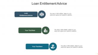 Loan entitlement advice ppt powerpoint presentation layouts background designs cpb
