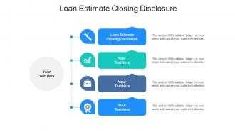 Loan estimate closing disclosure ppt powerpoint presentation summary designs cpb