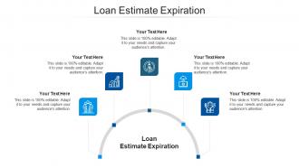 Loan estimate expiration ppt powerpoint presentation summary icons cpb