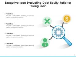 Loan Icon Target Employees Executive Evaluating Customer Management