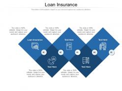 Loan insurance ppt powerpoint presentation inspiration graphics design cpb