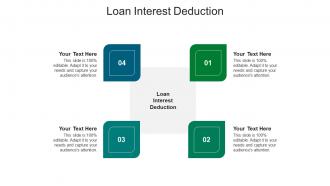 Loan interest deduction ppt powerpoint presentation infographics gridlines cpb