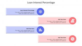 Loan Interest Percentage Ppt Powerpoint Presentation Summary Shapes Cpb