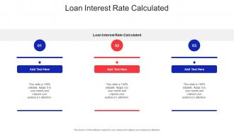 Loan Interest Rate Calculated In Powerpoint And Google Slides Cpb