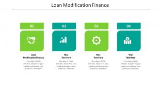 Loan modification finance ppt powerpoint presentation icon cpb
