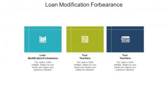Loan modification forbearance ppt powerpoint presentation infographic template cpb
