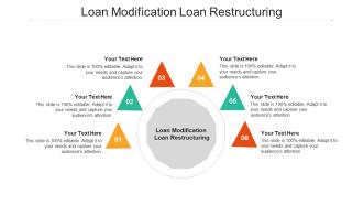 Loan modification loan restructuring ppt powerpoint presentation model smartart cpb