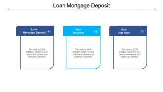 Loan mortgage deposit ppt powerpoint presentation slides examples cpb