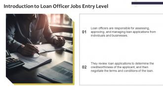Loan Officer Jobs Entry Level Powerpoint Presentation And Google Slides ICP Aesthatic Colorful