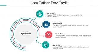 Loan Options Poor Credit Ppt Powerpoint Presentation Pictures Graphics Cpb
