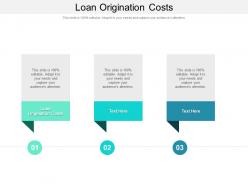 Loan origination costs ppt powerpoint presentation professional styles cpb