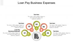 Loan pay business expenses ppt powerpoint presentation show professional cpb
