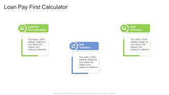 Loan Pay First Calculator In Powerpoint And Google Slides Cpb