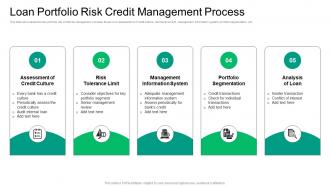 Loan Portfolio Risk Credit Management Process