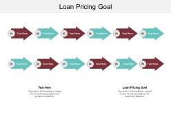 Loan pricing goal ppt powerpoint presentation layouts show cpb