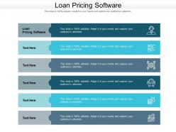Loan pricing software ppt powerpoint presentation styles brochure cpb