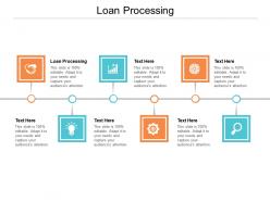 Loan processing ppt powerpoint presentation professional deck cpb