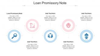 Loan Promissory Note Ppt Powerpoint Presentation Icon Styles Cpb