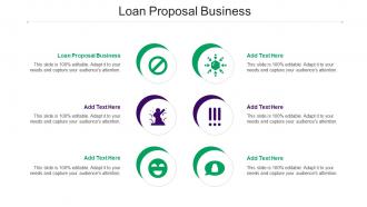 Loan Proposal Business Ppt Powerpoint Presentation Pictures Elements Cpb