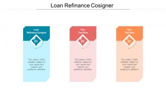 Loan refinance cosigner ppt powerpoint presentation professional graphics pictures cpb
