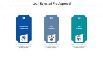 Loan rejected pre approval ppt powerpoint presentation slides topics cpb