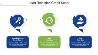 Loan Rejection Credit Score Ppt Powerpoint Presentation File Example File Cpb