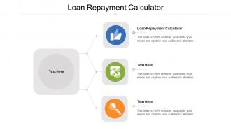 Loan repayment calculator ppt powerpoint presentation infographics guide cpb