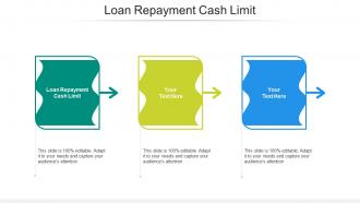 Loan repayment cash limit ppt powerpoint presentation summary professional cpb