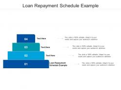 Loan repayment schedule example ppt powerpoint presentation infographics shapes cpb