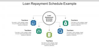 Loan repayment schedule example ppt powerpoint presentation pictures structure cpb