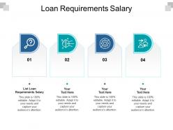 Loan requirements salary ppt powerpoint presentation layouts brochure cpb