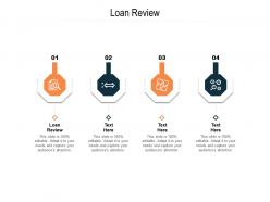 Loan review ppt powerpoint presentation slides shapes cpb