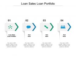 Loan sales loan portfolio ppt powerpoint presentation layouts icons cpb