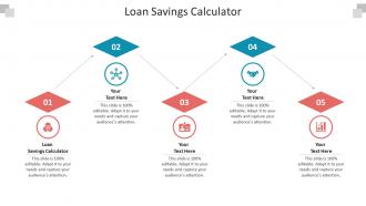 Loan savings calculator ppt powerpoint presentation professional design cpb