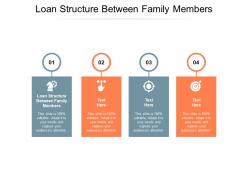 Loan structure between family members ppt powerpoint presentation infographic template grid cpb