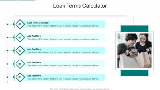 Loan Terms Calculator In Powerpoint And Google Slides Cpb