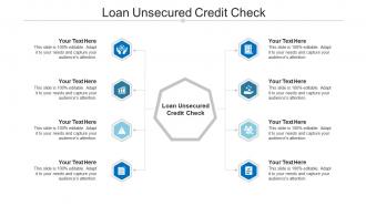 Loan unsecured credit check ppt powerpoint presentation model design inspiration cpb