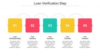 Loan Verification Step Ppt Powerpoint Presentation Summary Demonstration Cpb