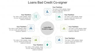 Loans bad credit co signer ppt powerpoint presentation portfolio diagrams cpb