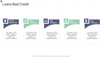 Loans Bad Credit In Powerpoint And Google Slides Cpb