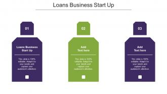 Loans Business Start Up Ppt Powerpoint Presentation Outline Influencers Cpb