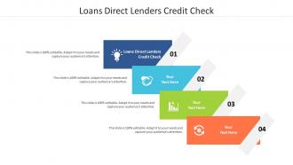 Loans direct lenders credit check ppt powerpoint presentation styles file formats cpb
