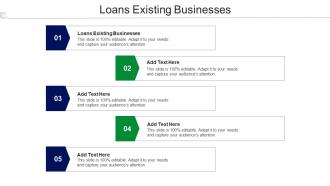 Loans Existing Businesses Ppt Powerpoint Presentation Gallery Clipart Images Cpb
