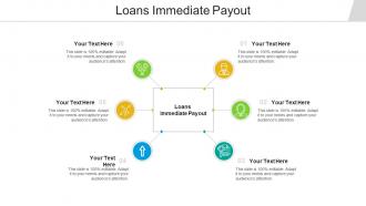 Loans immediate payout ppt powerpoint presentation icon visual aids cpb
