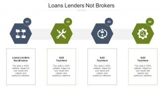 Loans Lenders Not Brokers Ppt Powerpoint Presentation Portfolio Ideas Cpb