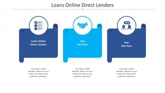 Loans online direct lenders ppt powerpoint presentation outline objects cpb