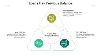 Loans pay previous balance ppt powerpoint presentation portfolio elements cpb